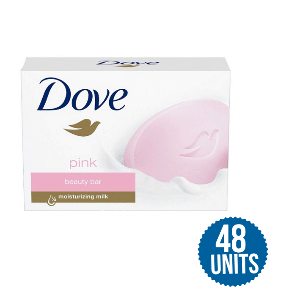 Dove Pink Beauty Cream Bar for Soft & Smooth Skin-90Grams x 48Units